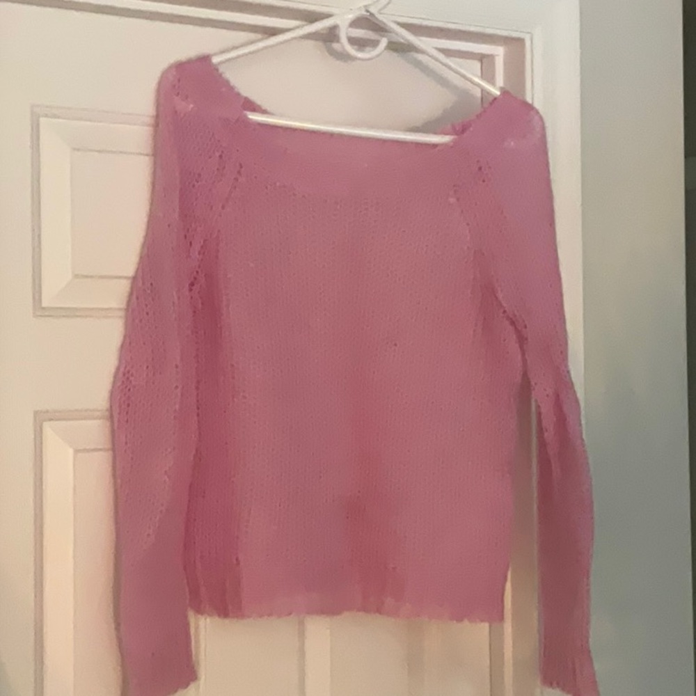 Sheer lavender Women's Sweater: perfect fit sheer